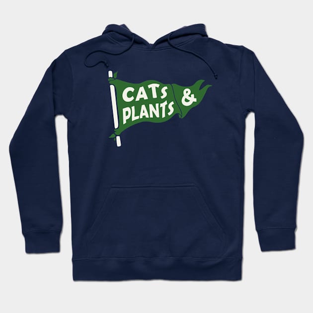 Cats and Plants Hoodie by PaletteDesigns